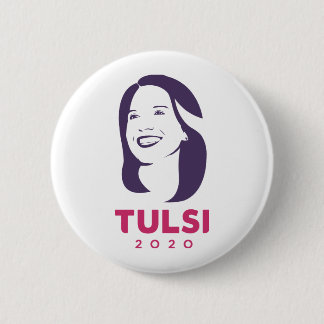 Badge Rond 5 Cm Tulsi 2020 pour l'Amérique