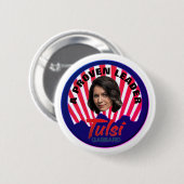 Badge Rond 5 Cm Tulsi Gabbard 2020 (Devant & derrière)