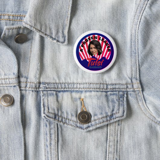 Badge Rond 5 Cm Tulsi Gabbard 2020 (En situation)