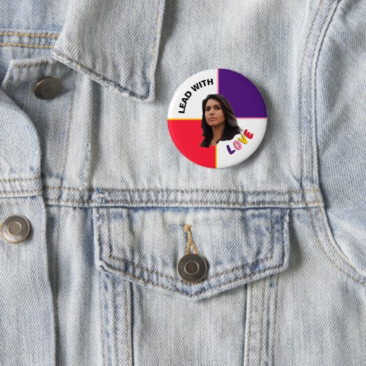 Badge Rond 5 Cm Tulsi Gabbard 2020 (En situation)