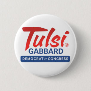 Badge Rond 5 Cm Tulsi Gabbard pour le congrès