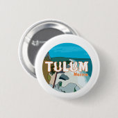 Badge Rond 5 Cm Tulum Mexico Great Gift Idea (Devant & derrière)