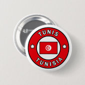 Badge Rond 5 Cm Tunisie (Devant & derrière)