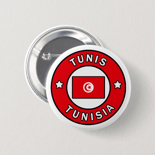 Badge Rond 5 Cm Tunisie (Devant & derrière)