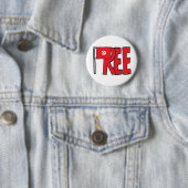 Badge Rond 5 Cm Tunisie libre (En situation)