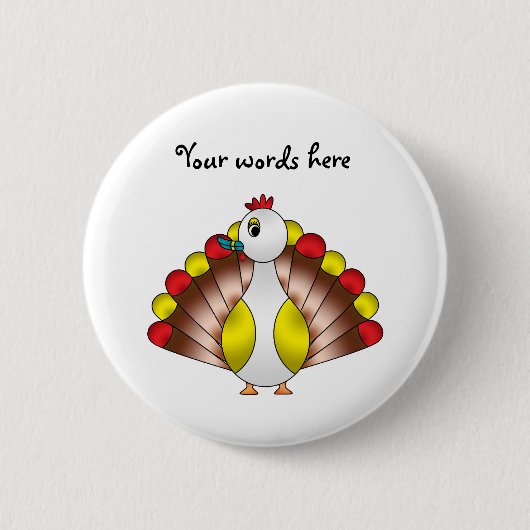 Badge Rond 5 Cm Turducken (Devant)