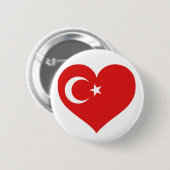 Badge Rond 5 Cm Turkiye Love (Devant & derrière)