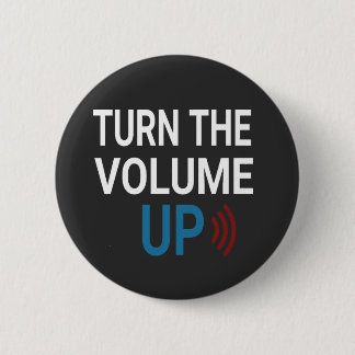 Badge Rond 5 Cm Turn the Volume Up Png Zohran Mamdani NYC T-Shirt