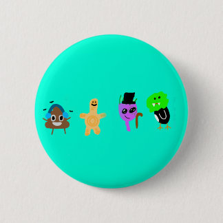 Badge Rond 5 Cm Turnius Turquoise