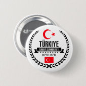 Badge Rond 5 Cm Turquie (Devant & derrière)