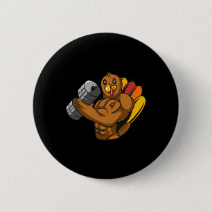 Badge Rond 5 Cm Turquie Bodybuilding Thanksgiving Day Gym Workout