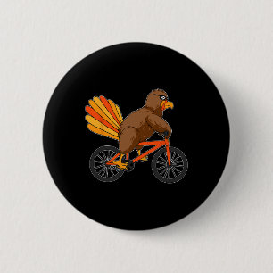 Badge Rond 5 Cm Turquie vélo vélo d'appartement Thanksgiving Day C