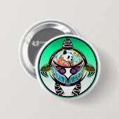 Badge Rond 5 Cm Turtle Panda (Devant & derrière)