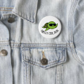 Badge Rond 5 Cm Turtley Cool Dude Funny Turtle Pun (En situation)