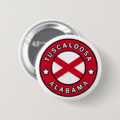 Badge Rond 5 Cm Tuscaloosa Alabama (Devant & derrière)