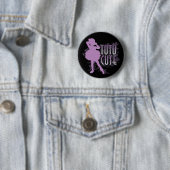 Badge Rond 5 Cm Tutu Cute (Violet) (En situation)