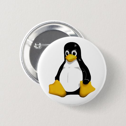 Badge Rond 5 Cm Tux (Devant & derrière)