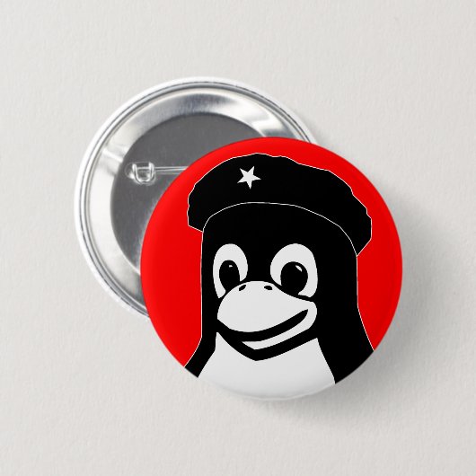 Badge Rond 5 Cm Tux Guevara (Devant & derrière)