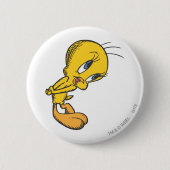 Badge Rond 5 Cm Tweety Bashful (Devant)