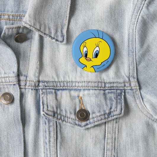 Badge Rond 5 Cm TWEETY™ | Clever Bird (En situation)