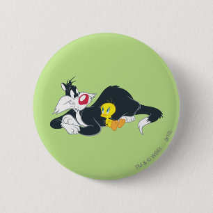 Badge Rond 5 Cm TWEETY™ en pose d'action 14
