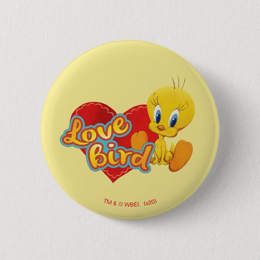 Badge Rond 5 Cm TWEETY™ - Inséparable (Devant)