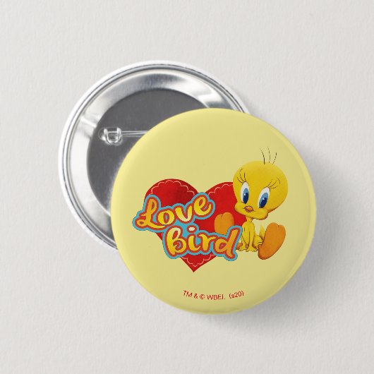Badge Rond 5 Cm TWEETY™ - Inséparable (Devant & derrière)