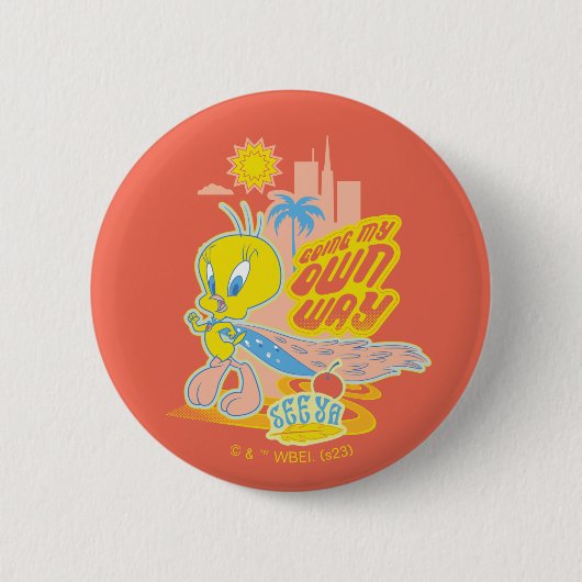 Badge Rond 5 Cm TWEETY™ - Mon propre chemin (Devant)