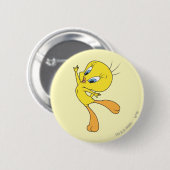 Badge Rond 5 Cm TWEETY™ See Me Fly (Devant & derrière)