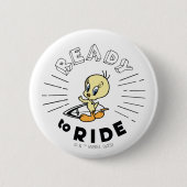 Badge Rond 5 Cm TWEETY™ Surfboard - Prêt à rouler (Devant)