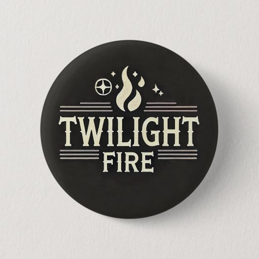 Badge Rond 5 Cm Twilight Fire - Bouton (Devant)