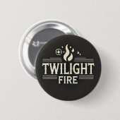 Badge Rond 5 Cm Twilight Fire - Bouton (Devant & derrière)
