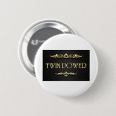 Badge Rond 5 Cm Twin Power ! (Devant & derrière)