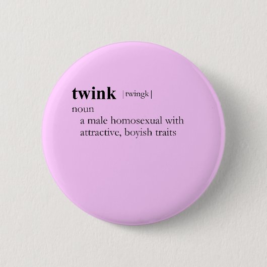 Badge Rond 5 Cm TWINK (définition) (Devant)