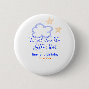 Badge Rond 5 Cm Twinkle scintillement petite étoile anniversaire v