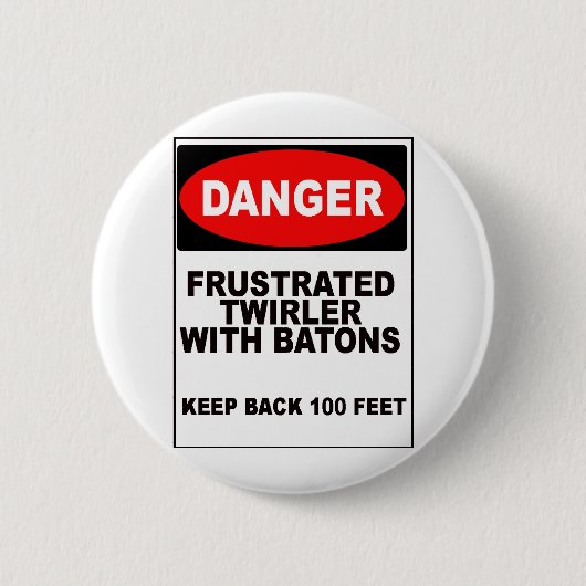 Badge Rond 5 Cm Twirler frustrant (Devant)
