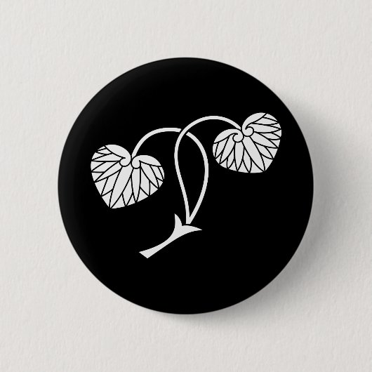 Badge Rond 5 Cm Two-leaf hollyhock (Devant)