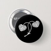 Badge Rond 5 Cm Two-leaf hollyhock (Devant & derrière)