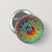 Badge Rond 5 Cm Tyedye spirituel (Devant & derrière)