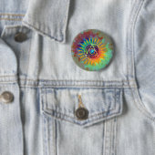 Badge Rond 5 Cm Tyedye spirituel (En situation)
