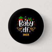 Badge Rond 5 Cm Tygraphy Baby Elf Fun Family Matching Baby (Devant)