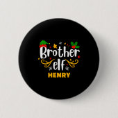 Badge Rond 5 Cm Tygraphy Brother Elf Fun Family Matching (Devant)