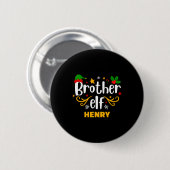 Badge Rond 5 Cm Tygraphy Brother Elf Fun Family Matching (Devant & derrière)
