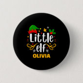 Badge Rond 5 Cm Tygraphy Little Elf Fun Family Matching (Devant)