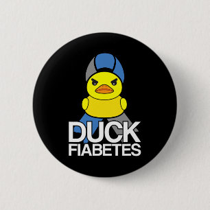 Badge Rond 5 Cm Type 1 Diabète Canard Fiabète T1d Sensibilisation