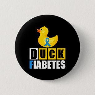 Badge Rond 5 Cm Type 1 Diabète Fiabète de canard T1D Sensibilisati