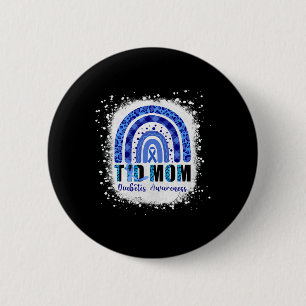 Badge Rond 5 Cm Type 1 Diabète T1d Maman Sensibilisation au diabèt