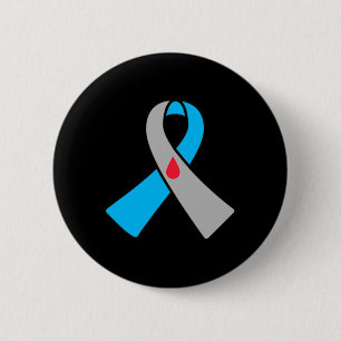 Badge Rond 5 Cm Type 1 Insigne ruban de sensibilisation au diabète