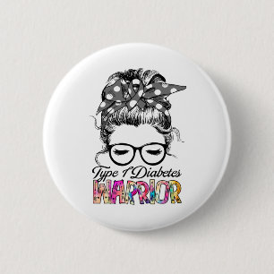 Badge Rond 5 Cm Type 1 Mois de sensibilisation au diabète Cadeaux