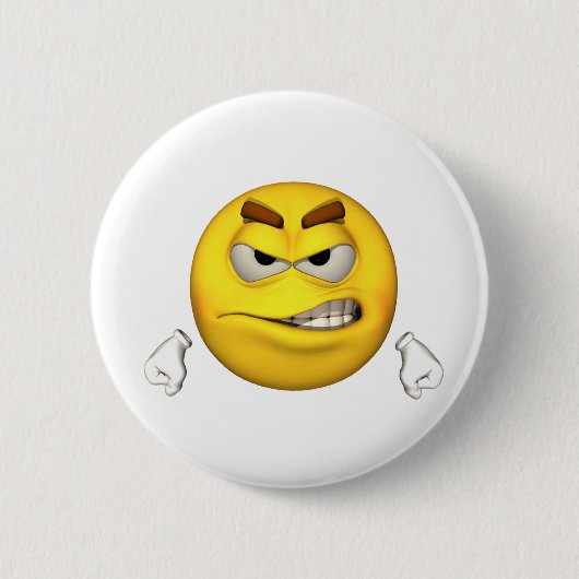 Badge Rond 5 Cm Type d'émotion - bouton fâché (Devant)